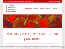 Tablet Screenshot of kunstatelier-hoermann.de